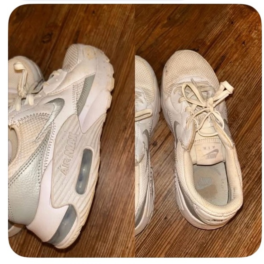 Nike Air Max Sneakers in White and Gray